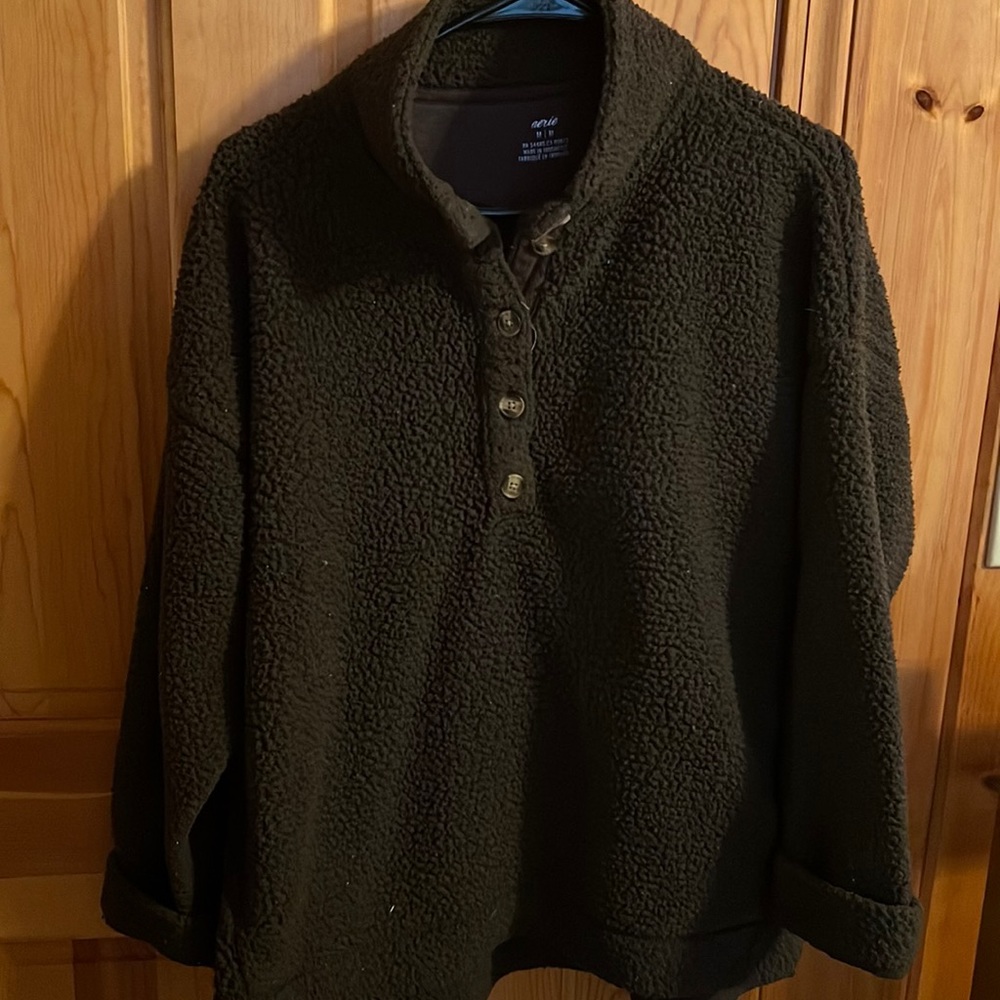 Aerie fleece henley